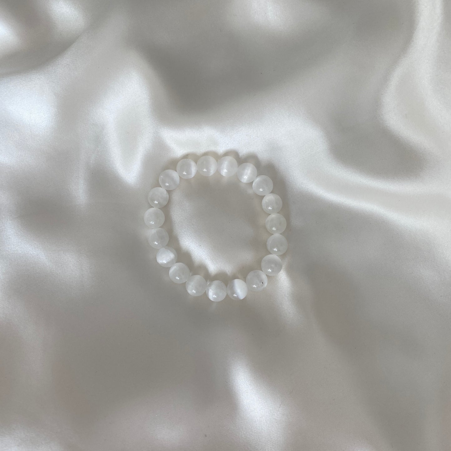 Shimmer Light Selenit Bracelet XXL Gemstone