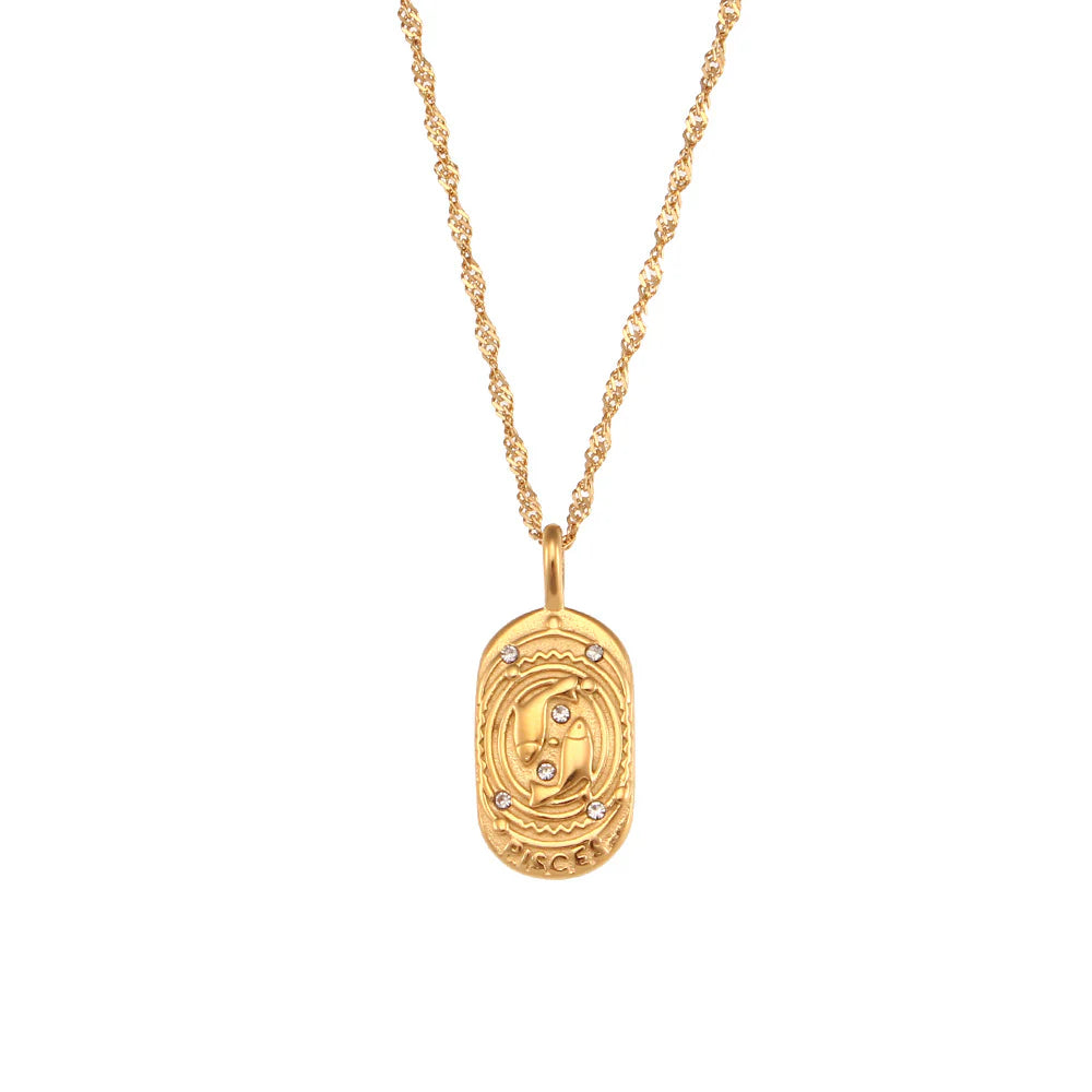 Zodiac Sign Necklaces 18K Gold plated