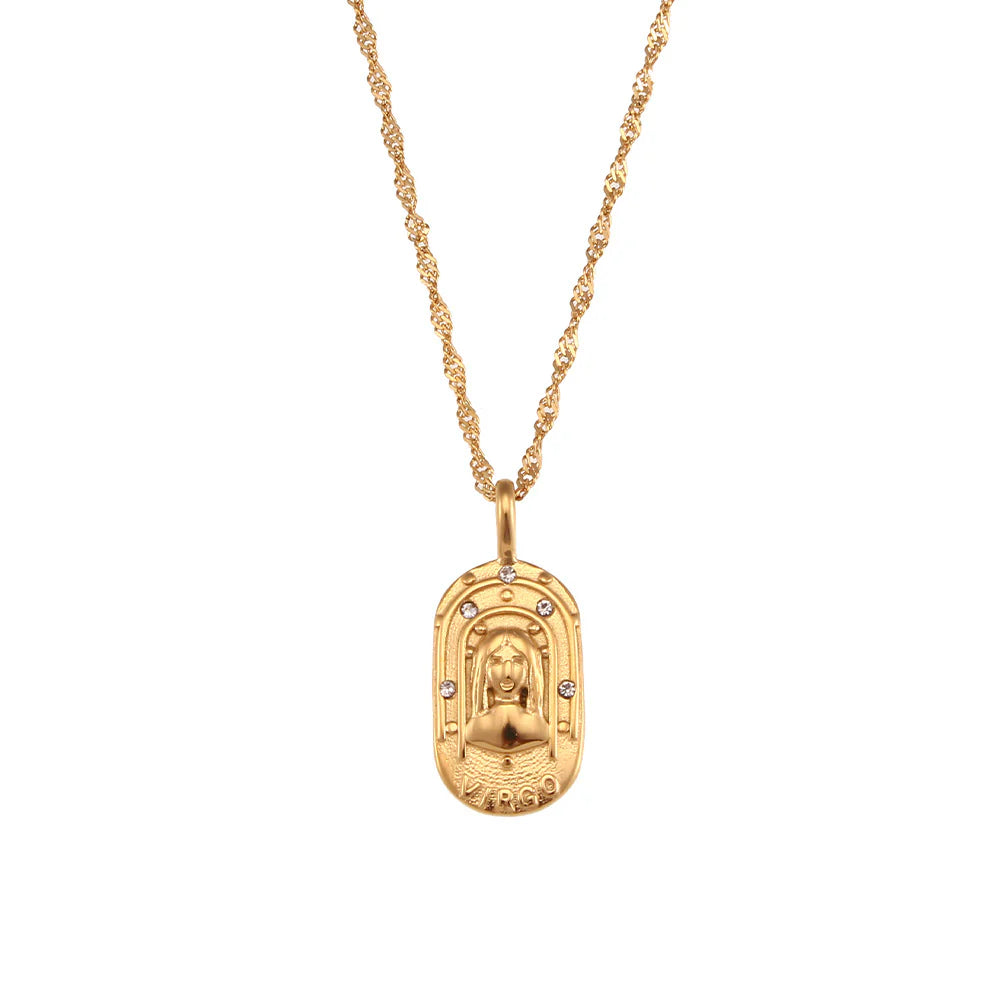 Zodiac Sign Necklaces 18K Gold plated