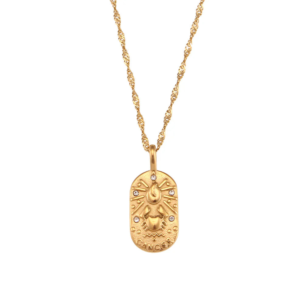 Zodiac Sign Necklaces 18K Gold plated