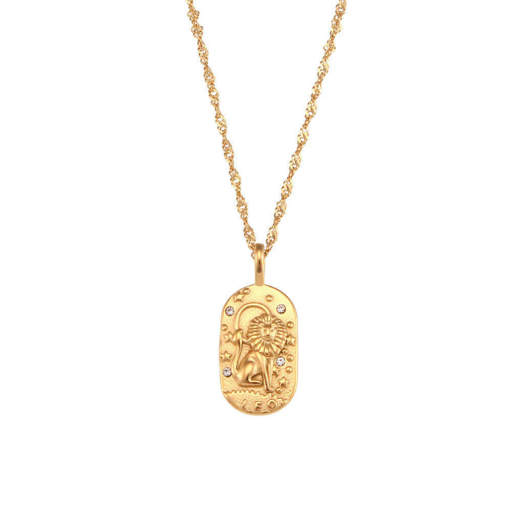 Zodiac Sign Necklaces 18K Gold plated