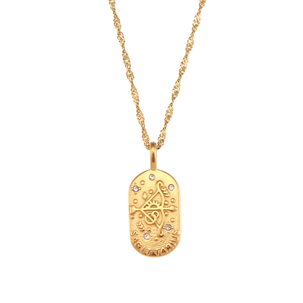 Zodiac Sign Necklaces 18K Gold plated