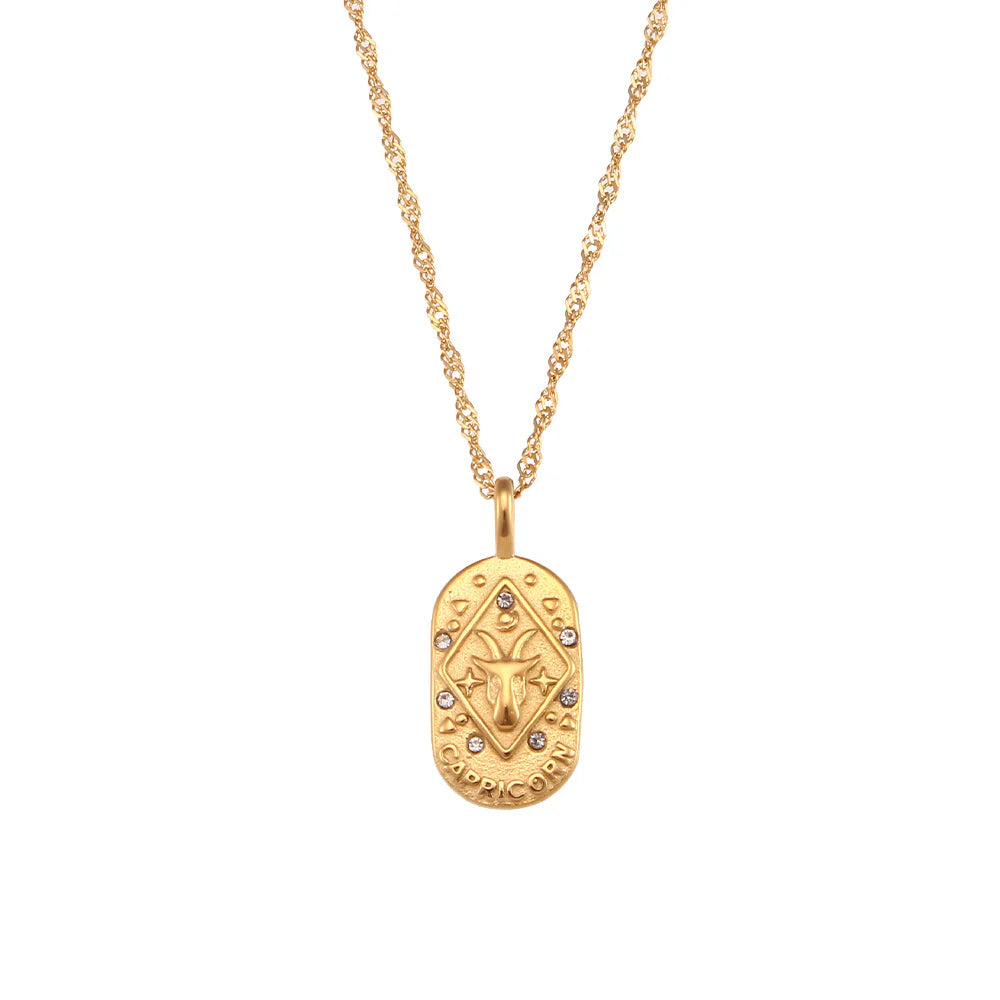 Zodiac Sign Necklaces 18K Gold plated