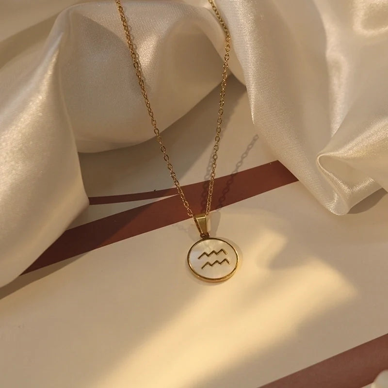 Zodiac Sign Necklaces 18K Gold plated