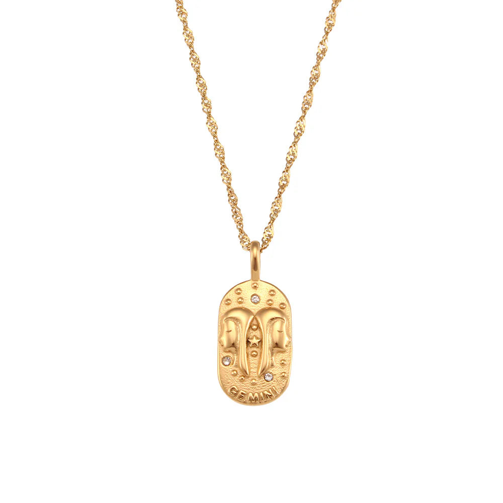 Zodiac Sign Necklaces 18K Gold plated