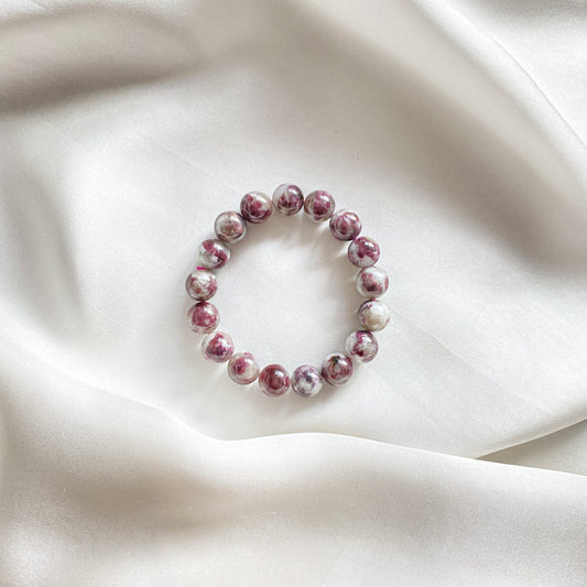 Pink Heart Turmalin Bracelet XXL Gemstones